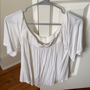 White off the shoulder top